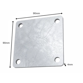Blacha montażowa 90x90x4mm OCYNK
